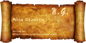 Móza Gizella névjegykártya